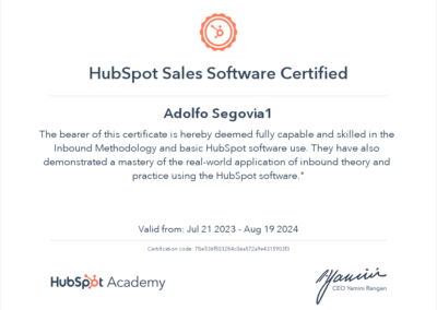 Hubspot Cert